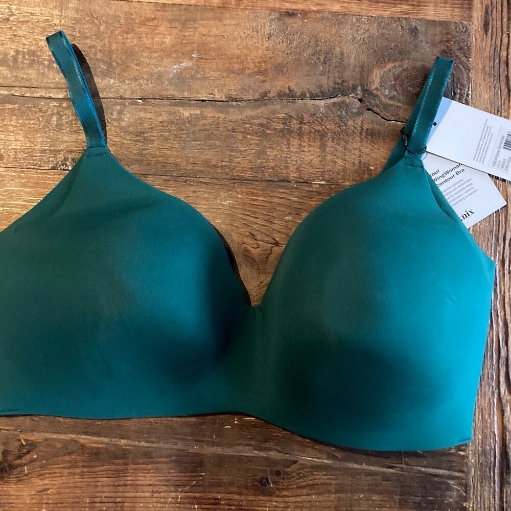 NWT Knix WingWoman Contour Bra in Emerald - fits sizes 40D,42D,40DD,42DD,40E/DDD